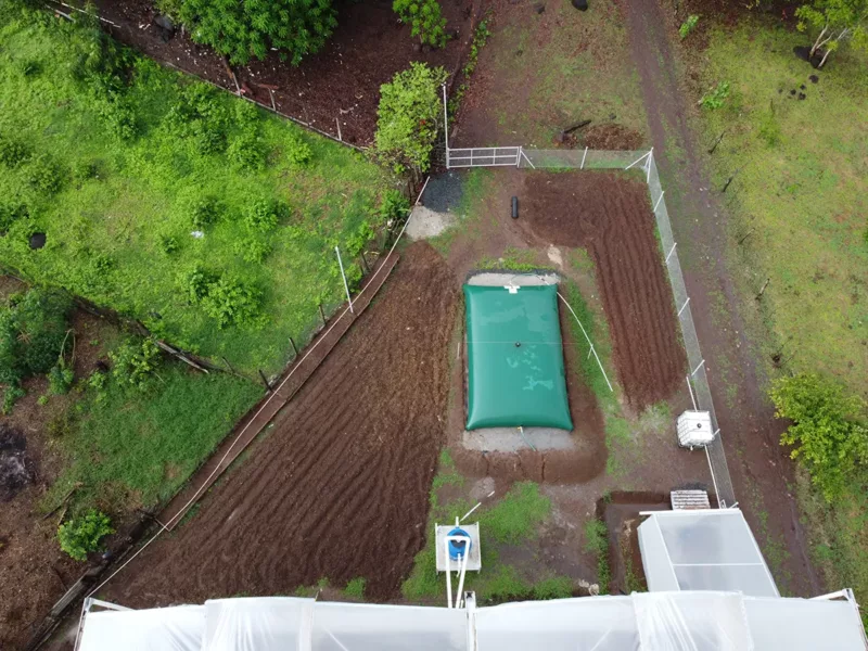 Récupération des eaux de pluie dans une exploitation agricole Récupération des eaux de pluie dans une exploitation agricole